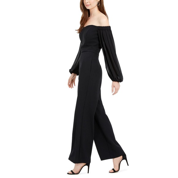 Petite Off-The-Shoulder Jumpsuit - Picture 2 of 13